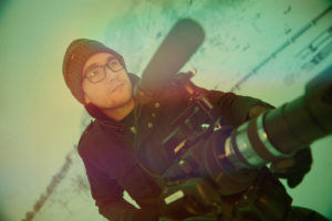 Man with camera in Norway