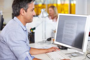 Man at computer